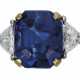 Cartier. SAPPHIRE AND DIAMOND RING, CARTIER - фото 1