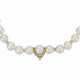 DIAMOND CLIP, HARRY WINSTON AND CULTURED PEARL AND DIAMOND N... - фото 1