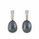 DIAMOND AND CULTURED PEARL EARRINGS, JACQUES TIMEY, ATTRIBUT... - Foto 1