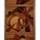 Boiserie composed of three panels inlaid in different woods - фото 1