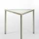 Triangular coffee table in gray painted metal - фото 1