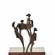 Lino Sabattini. Bronze sculpture on a wooden base - Foto 1