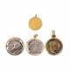 Münzen und Medaillen als Schmuckstücke in Gold gefasst - - Foto 1