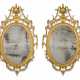 Linnell, John. A PAIR OF GEORGE III GILTWOOD AND CARTON PIERRE OVAL MIRRORS... - photo 1