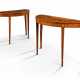 A PAIR OF GEORGE III INDIAN ROSEWOOD, HAREWOOD AND SYCAMORE ... - фото 1