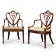 Gillows. A PAIR OF GEORGE III MAHOGANY 'HARVEY' OPEN ARMCHAIRS - photo 1