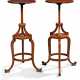 A PAIR OF GEORGE III MAHOGANY TRIPOD STANDS - photo 1