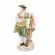 MEISSEN Gärtnerfigur "Gärtner mit Kanne und Spaten", 1860-1924, 1. Wahl. - Foto 1