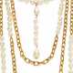 CHANEL FAUX PEARL AND CHAIN MULTI-STRAND NECKLACE - photo 1