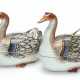 A RARE PAIR OF GOOSE TUREENS AND COVERS - photo 1