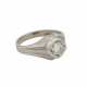 Ring mit Brillant ca. 0,55 ct, - Foto 1