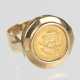 Ring mit Goldmünze Dos Pesos Gelbgold 585 - Foto 1