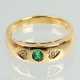 Smaragd Brillant Ring Gelbgold 750 - фото 1