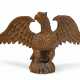 A CARVED AND PAINTED WOOD SPREADWING EAGLE - Foto 1
