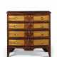 A FEDERAL MAHOGANY AND FLAME-BIRCH VENEERED BOW-FRONT CHEST-... - photo 1
