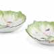 A PAIR OF BERLIN PORCELAIN LEAF-SHAPED DISHES - фото 1