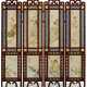 A CHINESE CARVED HONGMU FOUR-PANEL FLOOR SCREEN - фото 1
