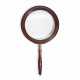 AN LATE VICTORIAN BRASS-MOUNTED MAHOGANY MAGNIFYING GLASS - фото 1