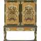 A NORTH EUROPEAN POLYCHROME-PAINTED CABINET-ON-STAND - photo 1