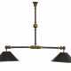 A LOUIS-PHILIPPE ORMOLU AND PATINATED-BRONZE BILLIARDS CHANDELIER - фото 1
