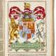 English heraldry, hand-colored copy - photo 1
