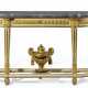 A LOUIS XVI WHITE-PAINTED AND PARCEL-GILT SIDE TABLE - photo 1