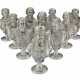 TEN RUSSIAN SILVER-PLATED BUSTS DEPICTING RUSSIAN RULERS - Foto 1