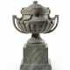 A LOUIS XVI STYLE ST ANNE MARBLE URN AND COVER - photo 1