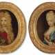 A PAIR OF FRENCH TAPESTRY PORTRAITS - Foto 1