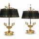 A PAIR OF EMPIRE STYLE ORMOLU BOUILLOTTE LAMPS - photo 1
