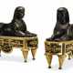 Thomire, Pierre-Philippe. A PAIR OF LOUIS XVI STYLE ORMOLU AND PATINATED-BRONZE CHENET... - Foto 1