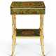 A GEORGE III STYLE POLYCHROME-PAINTED AND PARCEL-GILT OCCASI... - фото 1