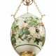 A NORTH EUROPEAN ORMOLU AND PAINTED OPALINE GLASS CHANDELIER... - photo 1