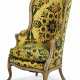 A LOUIS XV GREY-PAINTED BERGERE - photo 1