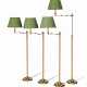 Maison Meilleur. A SET OF FOUR FRENCH BRASS STANDING LAMPS - photo 1