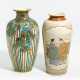 Zwei Satsuma-Vasen, eine mit Bambus, eine mit Genji-Motiv - Foto 1