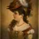CREMONT Tätig um 1880 Junge Dame in historischem Gewand - Foto 1