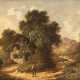 ROBERT WOODLEY-BROWN (ATTR.) Tätig im 19. Jh (Großbritannien) Gemäldepaar. Waldstück mit Bachlauf (1) und bewaldetes Cottage (2) mit Figurenstaffage - Foto 1