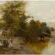 E. WILKINSON Tätig um 1870 Britische Flusslandschaft - Foto 1