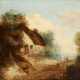 MONOGRAMMIST E.T. Tätig Mitte 19. Jahrhundert (Großbritannien) Ländliches Cottage - photo 1