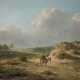 EUGÈNE VERBOECKHOVEN 1798/99 Warneton - 1881 Brüssel Hügelige Landschaft mit Maultierreiter und Hund - photo 1