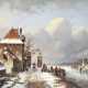 CHARLES HENRI JOSEPH LEICKERT (UMKREIS) 1816 Brüssel - 1907 Mainz Geschäftiger Wintertag - Foto 1