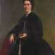 J. VAN LIL Tätig um 1870 Gemäldepaar: Halbporträt eines Herren mit Schnauzbart (1), Halbporträt einer Dame mit Fächer (2) - фото 1