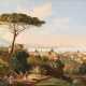 ITALIENISCHER LANDSCHAFTSMALER Tätig um 1900 Blick auf die Bucht von Neapel - Foto 1