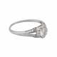 Ring mit Altschliffdiamant ca. 0,50 ct, - photo 1