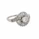 Ring mit Brillant von ca. 0,6 ct, - photo 1