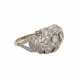 Ring mit Diamanten im Alt- und Rosenschliff, zusammen ca. 0,45 ct, - Foto 1