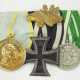 Sachsen: Ordenschnalle eines Trägers der Goldenen Medaille des Militär-St. Heinrichs Ordens der 58. Infanterie-Division. - Foto 1