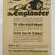 Flugblatt des 1. Weltkrieges - England. - Foto 1