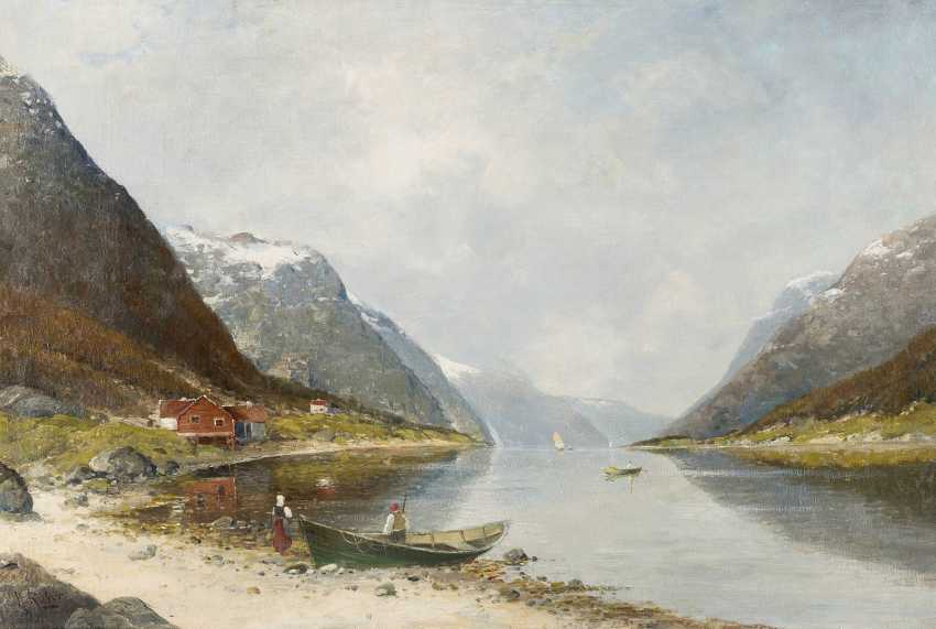Karl Kaufmann 1893 Tanafjord Norwegen Museales Antikes Olgemalde